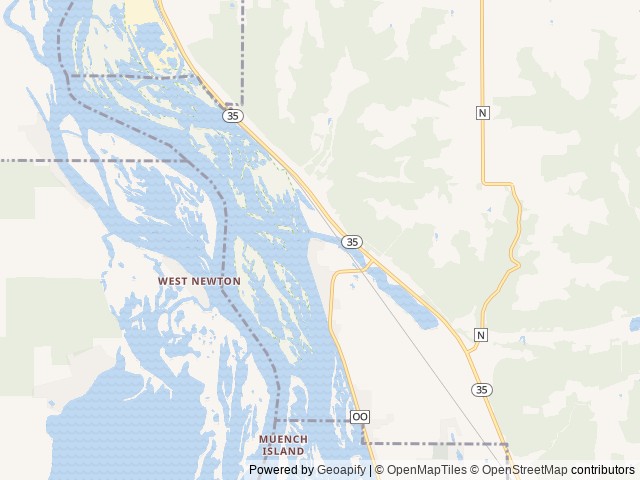 Map of Great River Harbor Campground & Marina location at Alma, WI, United States