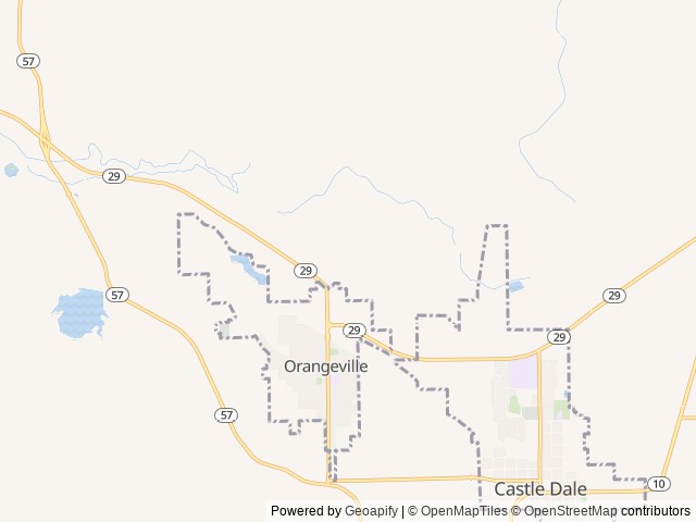 Map of Joe's Valley Camping: RV and Van Slips location at Orangeville, UT, United States