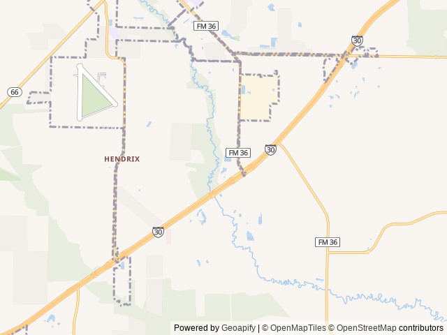 Map of Dallas Northeast Campground location at Caddo Mills, TX, United States