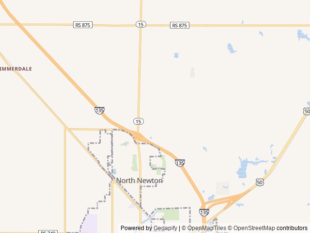 Map for Forest River Bunkhouse: Perfect for Big Families near Newton, KS