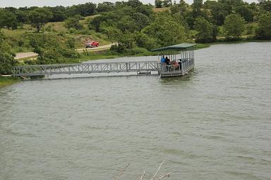 The fishing dock at Veteran's Lake