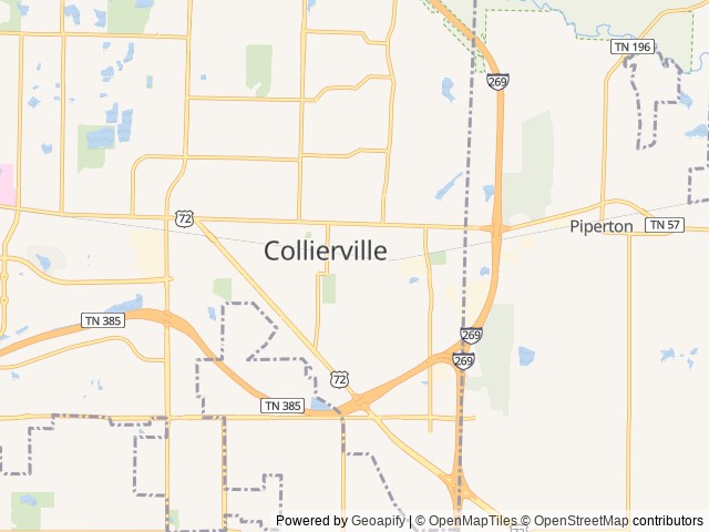 Map for 2017 American Coach American Revolution 42S near Collierville, TN