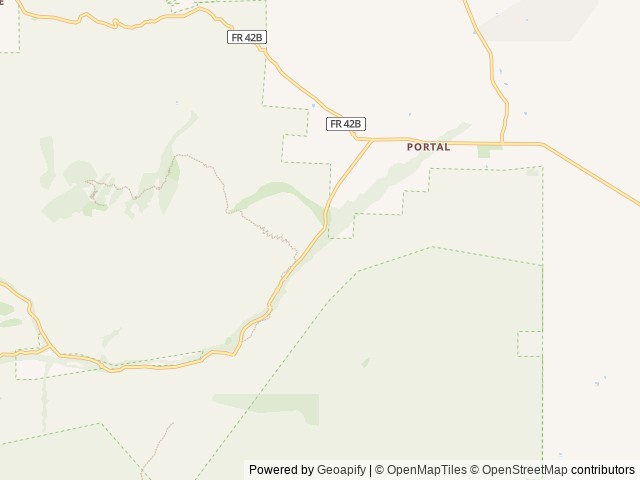 Map of Portal Ccc House location at Douglas, AZ, United States