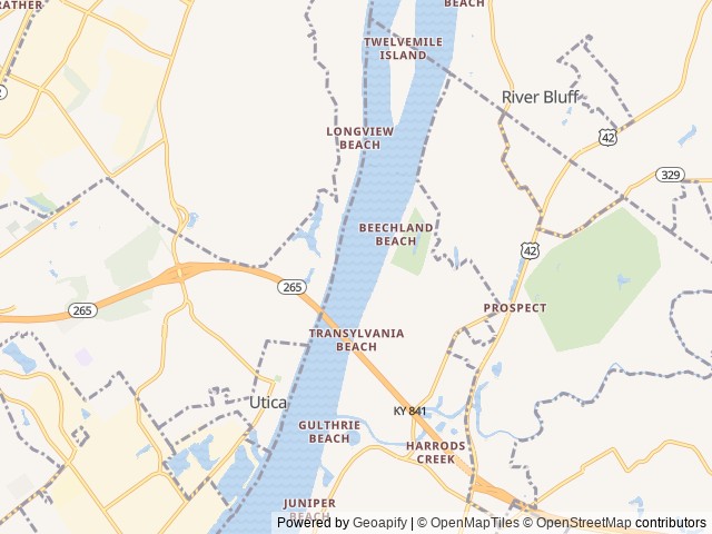 Map of Add-More Campground location at Jeffersonville, IN, United States