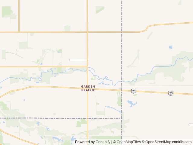 Map of Northwoods RV Resort location at Garden Prairie, IL, United States