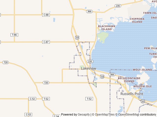 Map for Nexus Triumph 24T #C02975 near Lakeview, OH