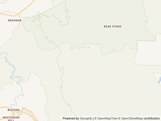 Map of Dennis Cove Campground location at Unicoi, TN, United States