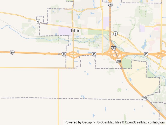 Map for 2018 Keystone Summerland near Oxford, IA