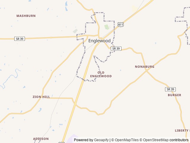 Map of Twice is Nice location at Englewood, TN, United States