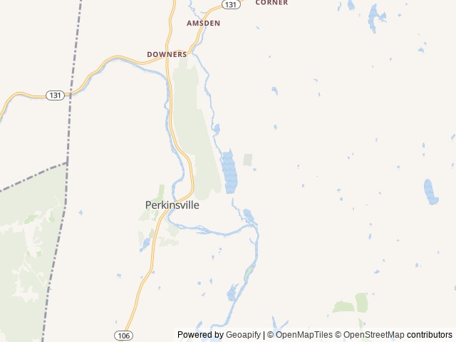 Map of Crown Point Camping Area location at Weathersfield, VT, United States