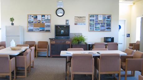 Photo of interior of clubhouse.