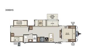 2019 Keystone RV Bullet 308BHS