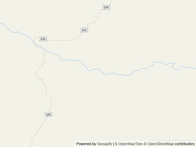 Map of Liz Creek Cabin location at Orofino, ID, United States