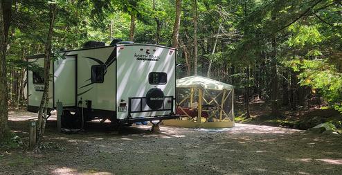Shady brook side RV site