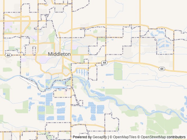 Map for Travel Moore's Adventure RV near Middleton, ID