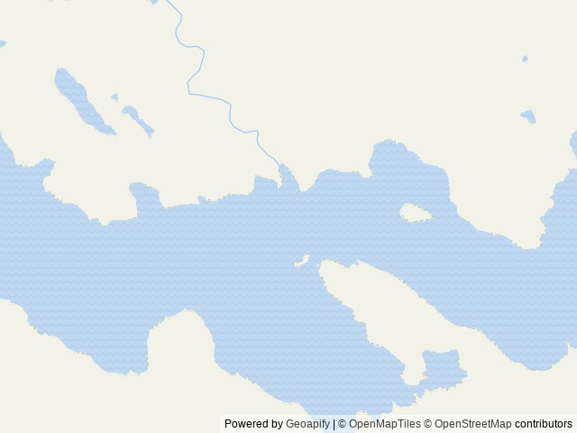 Map of Harding River Cabin location at Wrangell, AK, United States