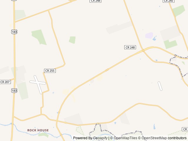 Map of Reagan Ridge RV location at Georgetown, TX, United States