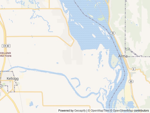 Map of Pioneer Campsite Resort location at Wabasha, MN, United States