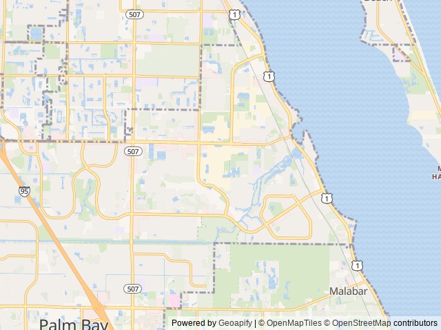 Map for Sunny the Sunseeker CPR, First Aid & RV training! near Palm Bay, FL