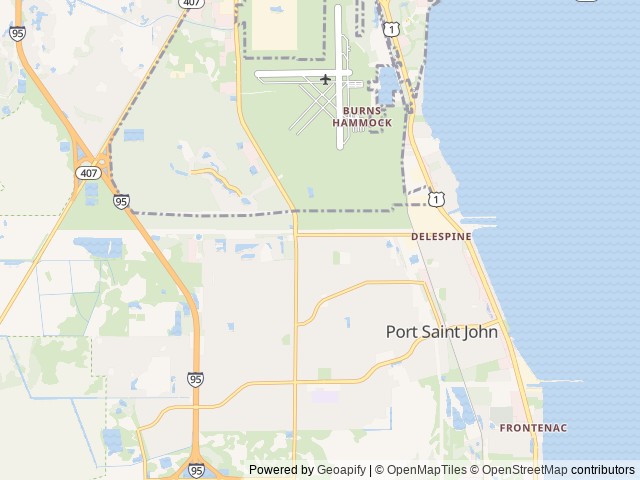 Map for 2022 Forest River RV Cedar Creek 377BH near Orlando, FL