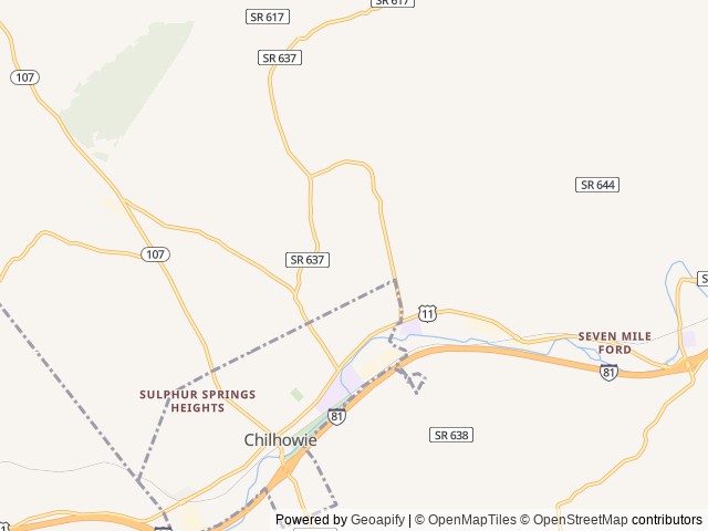 Map for 2018 Heartland Cyclone 4200 near Chilhowie, NC