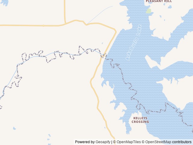 Map of South Abutment Campground location at Coldwater, MS, United States