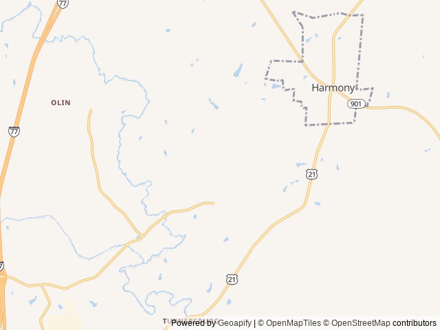 Map for The Elkins' Family Bullet of fun near Olin, NC