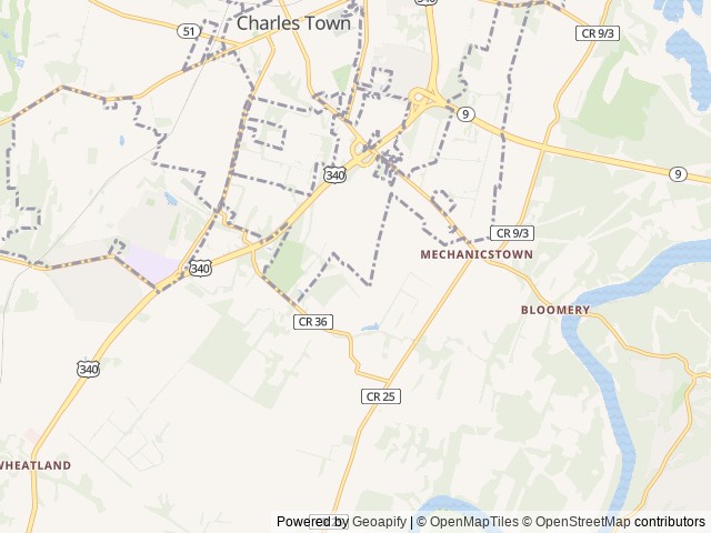 Map for 2022 Forest River Cherokee Wolf Pup 17JG near Charles Town, VA