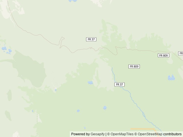 Map of Lodgepole (Jefferson Lake, Fairplay Colorado) location at Lake George, CO, United States