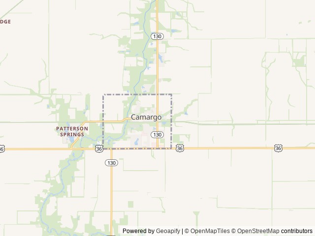 Map for KZ Connect Clean 30’ Travel Trailer near Camargo, IN