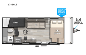 2023 Forest River RV Salem FSX 174BHLE