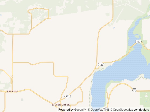 Map of Thousand Trails Paradise location at Silver Creek, WA, United States