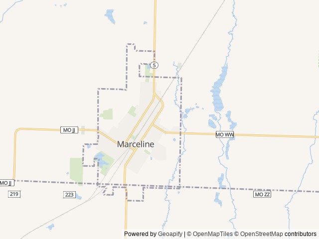 Map of Lodder Up & Camp - Marceline location at Marceline, MO, United States