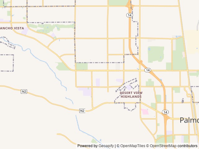 Map for Angie and Eddie's THOR 4 WINDS Class C near Palmdale, CA