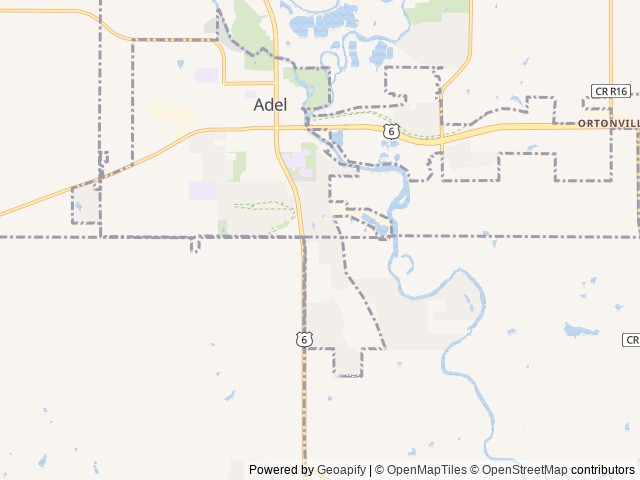 Map for 2021 Keystone RV Bullet 290BHS Travel Trailer near Adel, IA