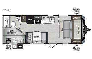 2019 Keystone RV Passport 239ML-KID APPROVED