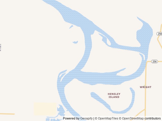 Map of Tar Camp location at Pine Bluff, AR, United States