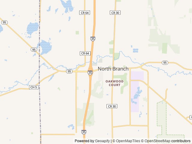 Map for 2024 Leisure Van 24 Rear Lounge near North Branch, MN