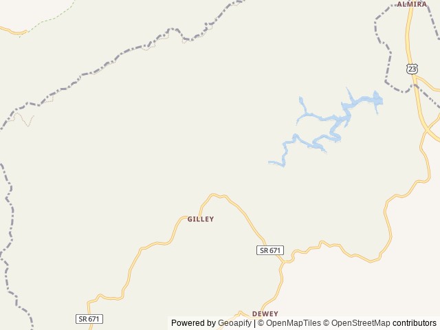 Map of Phillip's Creek Group Picnic Area location at Norton, VA, United States