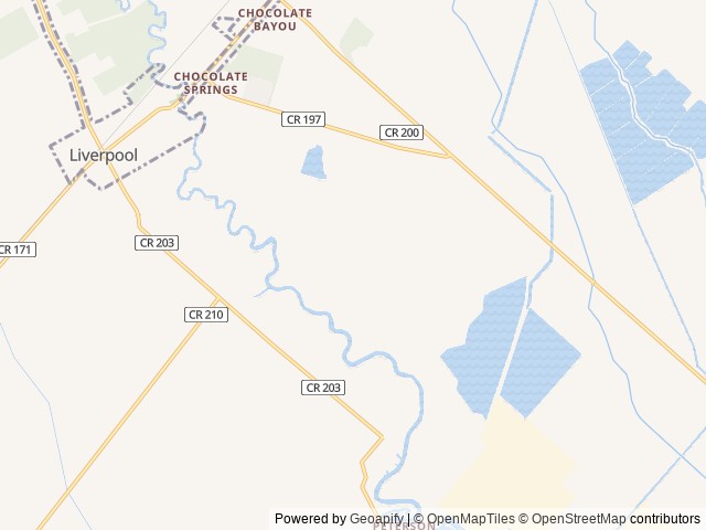 Map for "Rollin Rogue" near Alvin, TX