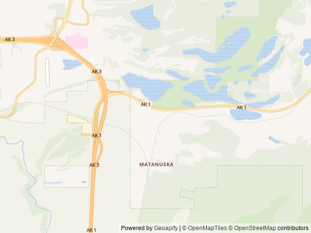 Map of Fox Run Lodge & RV Campground location at Palmer, AK, United States
