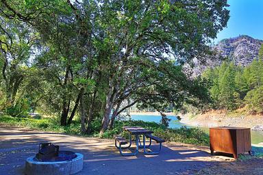 McCloud Campground at full pool