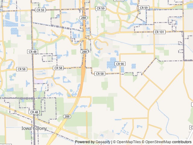 Map for Home away from home near Manvel, TX