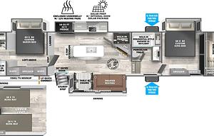 2025 Forest River RV Salem Hemisphere 375FAM