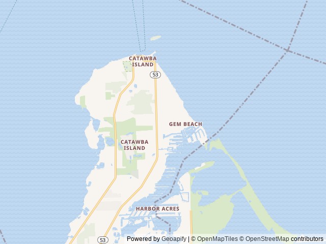 Map of Cedarlane RV Resort location at Sandusky, OH, United States