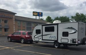 SUV towable family getaway