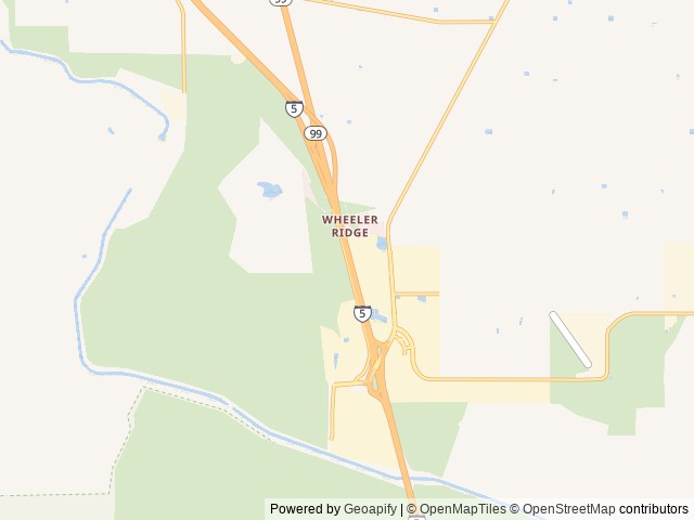 Map of Grapevine RV Resort location at Lebec, CA, United States
