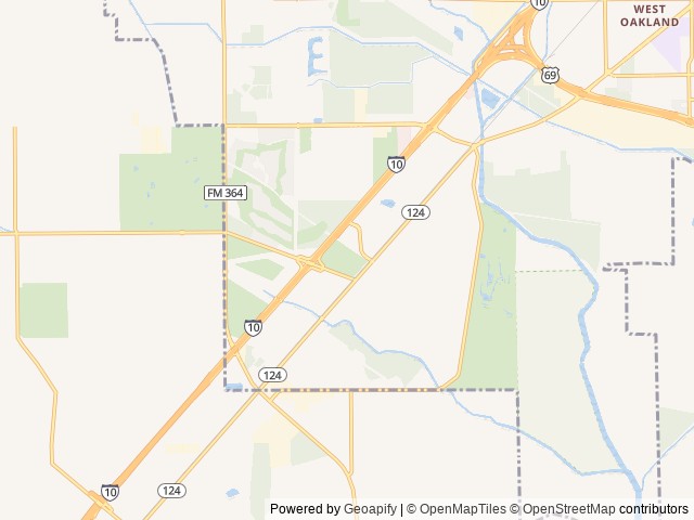 Map of Gulf Coast RV Resort location at High Island, TX, United States