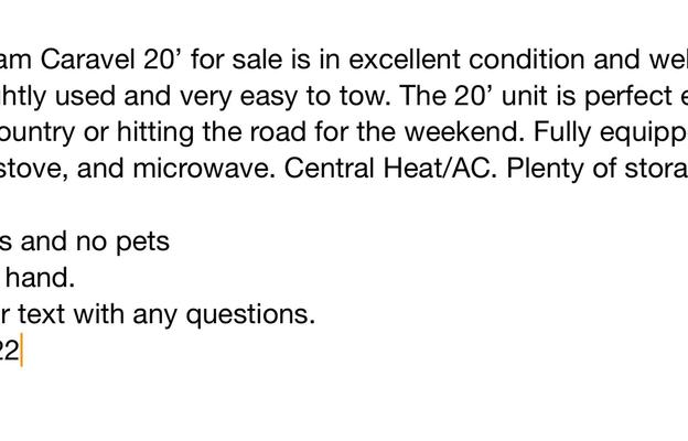 Airstream 20’ Caravel