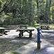 Picnic tables at White Pines Group Site